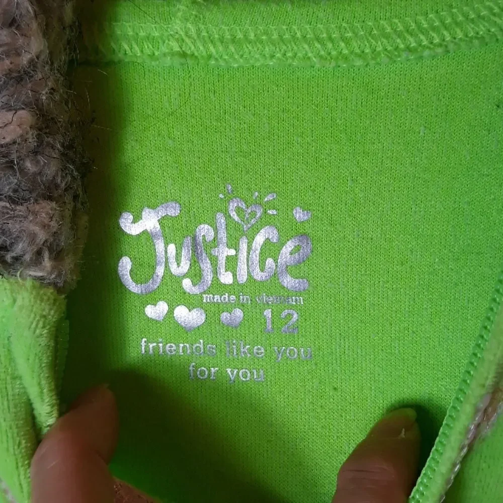 Bundle of 3 Justice zip up hoodie and sweater